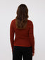 SAMPLE Knitted top Devina | Black/brick