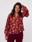 Blouse Alyssa Burgundy flower