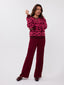 Knitted Sweater Blaise | Burgundy/pink