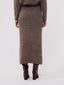 SAMPLE Knitted skirt Lainey | Warm grey