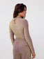 SAMPLE Top Evie | Mauve/gold