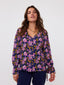 SAMPLE Blouse Eline | Navy flower
