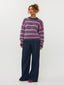 Knitted sweater Aria | Navy/fuchsia