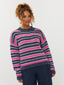 Knitted sweater Aria | Navy/fuchsia