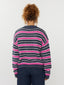Knitted sweater Aria | Navy/fuchsia