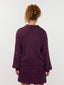 Knitted top Colette | Aubergine