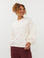 SAMPLE Sweater Hearts | Ecru/pink