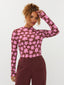 SAMPLE Top Vanya | Brown flower
