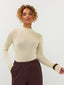 Gestricktes Top Lotte | Ecru/Gold