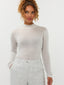 Gestricktes Top Lotte | Ecru/Silber