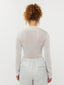 Gestricktes Top Lotte | Ecru/Silber