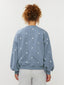 SAMPLE Sweater Hearts | Blue grey/ecru