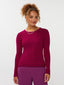 Knitted Top Devina | Fuchsia purple/red