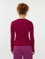 SAMPLE Knitted Top Devina | Fuchsia purple/red
