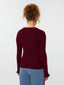Knitted Top Shirley | Burgundy
