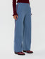Pants Zizi | Denim blue/burgundy