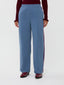 Pants Zizi | Denim blue/burgundy