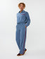 Blouse Kess | Denim blue/burgundy
