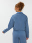 SAMPLE Blouse Kess | Denim blue/burgundy