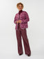 Jacket Sami | Burgundy/pink flower