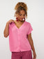 Knitted top Elin | Coral pink