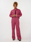 Jacket Kalina | Coral pink/burgundy