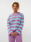 Knitted top Agnes | Violet/turquoise