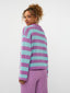 Knitted top Agnes | Violet/turquoise