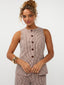 Gilet Jette | Brown check