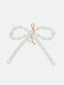 Charm Pearl Bow | White