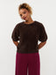 Knitted top Mary | Dark brown