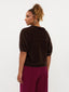 Knitted top Mary | Dark brown