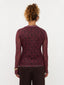 Top Willemijn | Burgundy flower