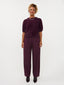 Knitted top Mary | Aubergine