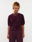 Knitted top Mary | Aubergine