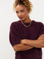 Knitted top Mary | Aubergine