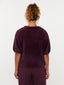Knitted top Mary | Aubergine