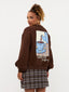 Sweater Spill the tea | Brown/blue