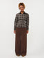 Blouse Tamila | Brown/blue check