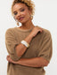 Knitted top Mary | Taupe
