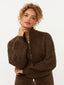 Knitted Cardigan Novi | Coffee brown