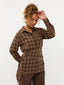 Blouse Isa | Brown check
