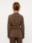 Blouse Isa | Brown check