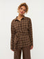 Blouse Isa | Brown check