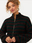 Knitted Cardigan Suzanne | Plum/ emerald