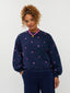 Sweater Hearts | Navy/fuchsia purple