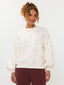 SAMPLE Sweater Hearts | Ecru/pink