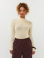 Gestricktes Top Lotte | Ecru/Gold