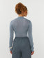 SAMPLE Knitted top Lotte | Blue grey