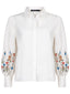 Blouse Blossom White/red/blue